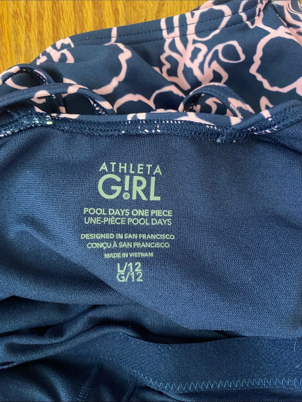 Athleta Girl one piece swimsuit size 12